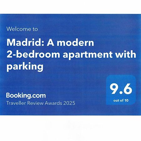 Madrid: A Modern 2-Bedroom Apartment With Parking Sofia Extérieur photo
