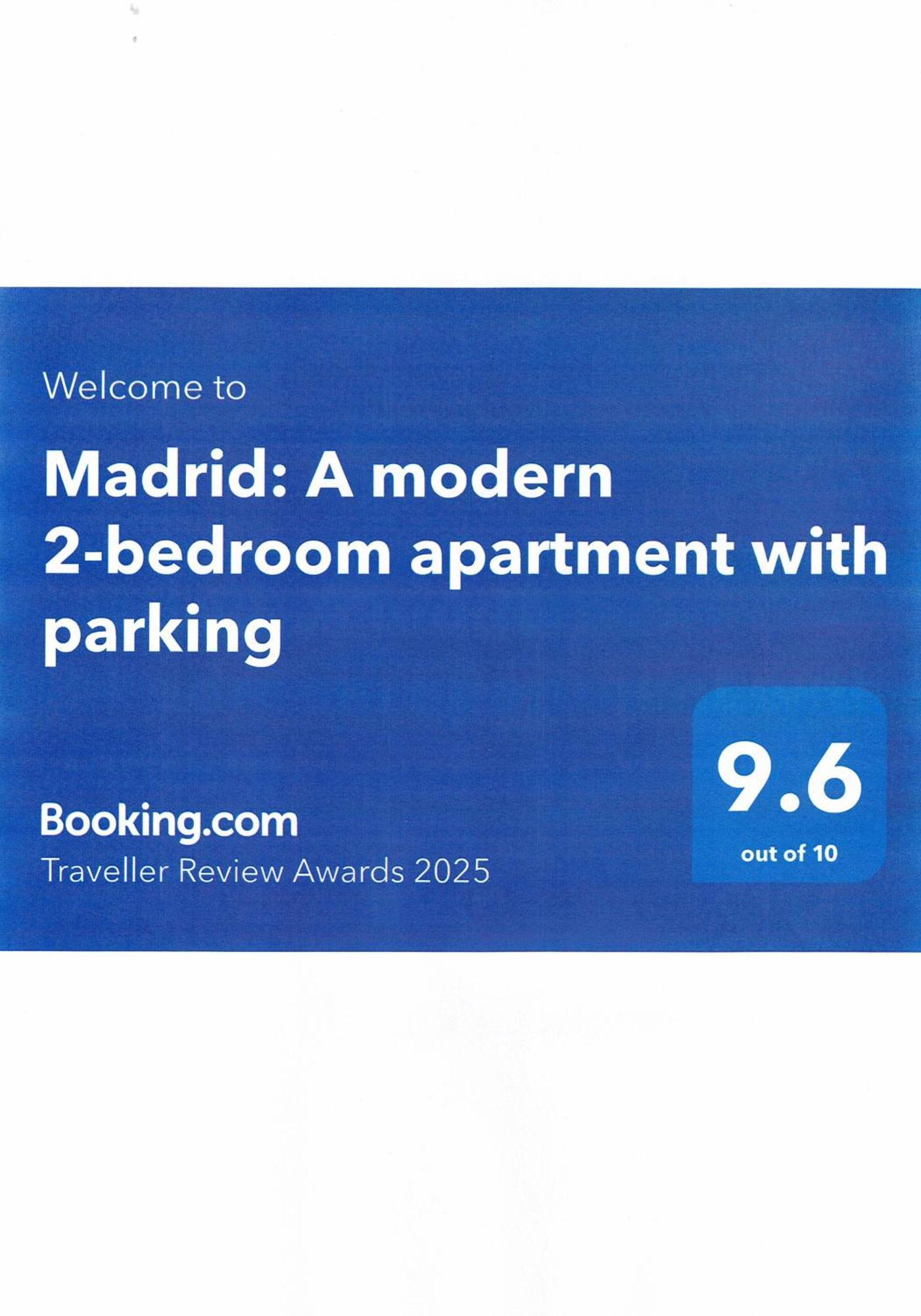Madrid: A Modern 2-Bedroom Apartment With Parking Sofia Extérieur photo